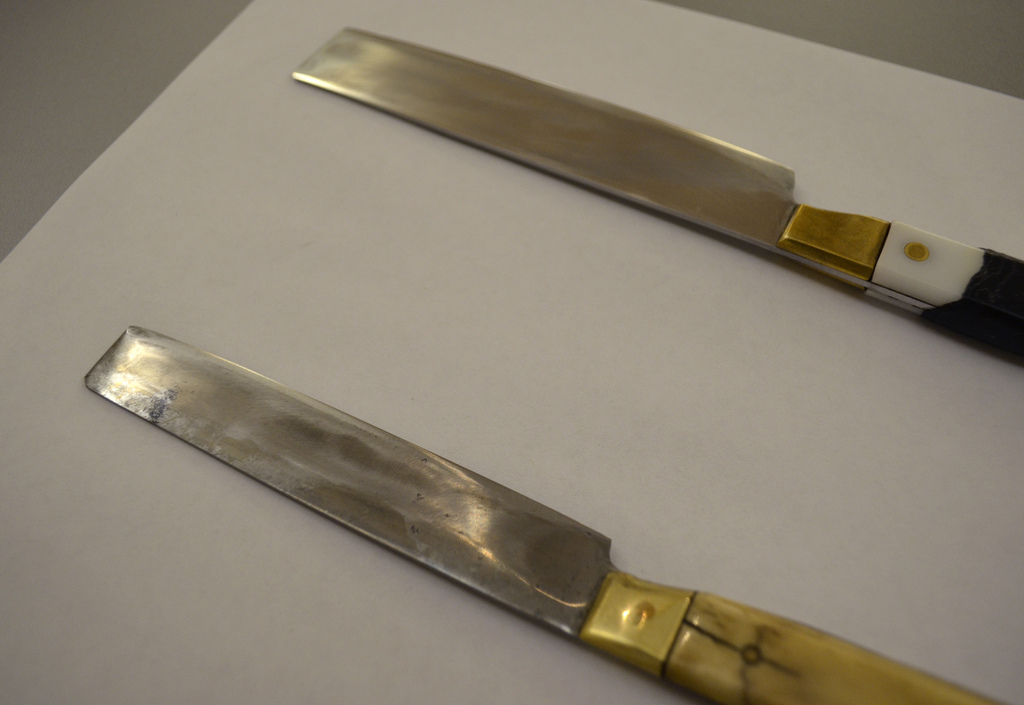 Targeted for banning as inhumane; knives used for kosher slaughter. CC BY 2.0