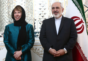 כנראה שיבלו עוד הרבה זמן ביחד; קתרין אשטון ושר החוץ האיראני זריף. צילום:  European External Action Service - EEAS CC BY-NC-ND 2.0