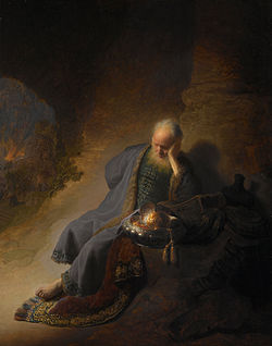 Easier to be a criticizing prophet than a responsible king. Rembrandt's Jeremiah. Photo: Wikimedia