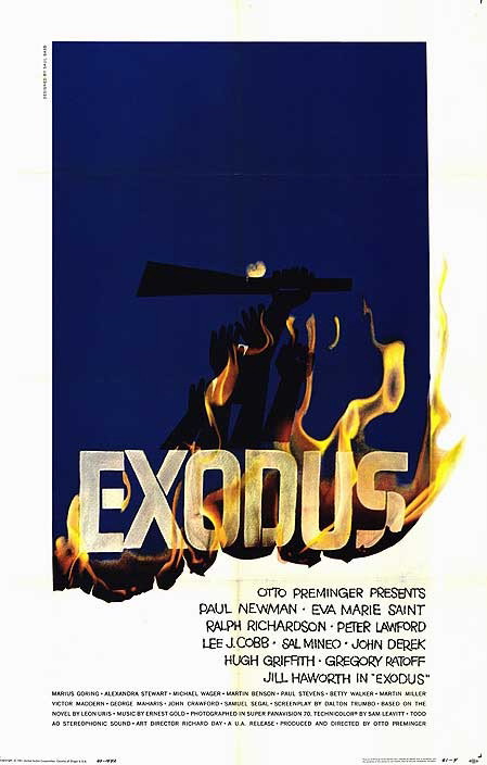 Israel understood the importance of hasbara. Poster of the Film "Exodus". Photo: Wikimedia