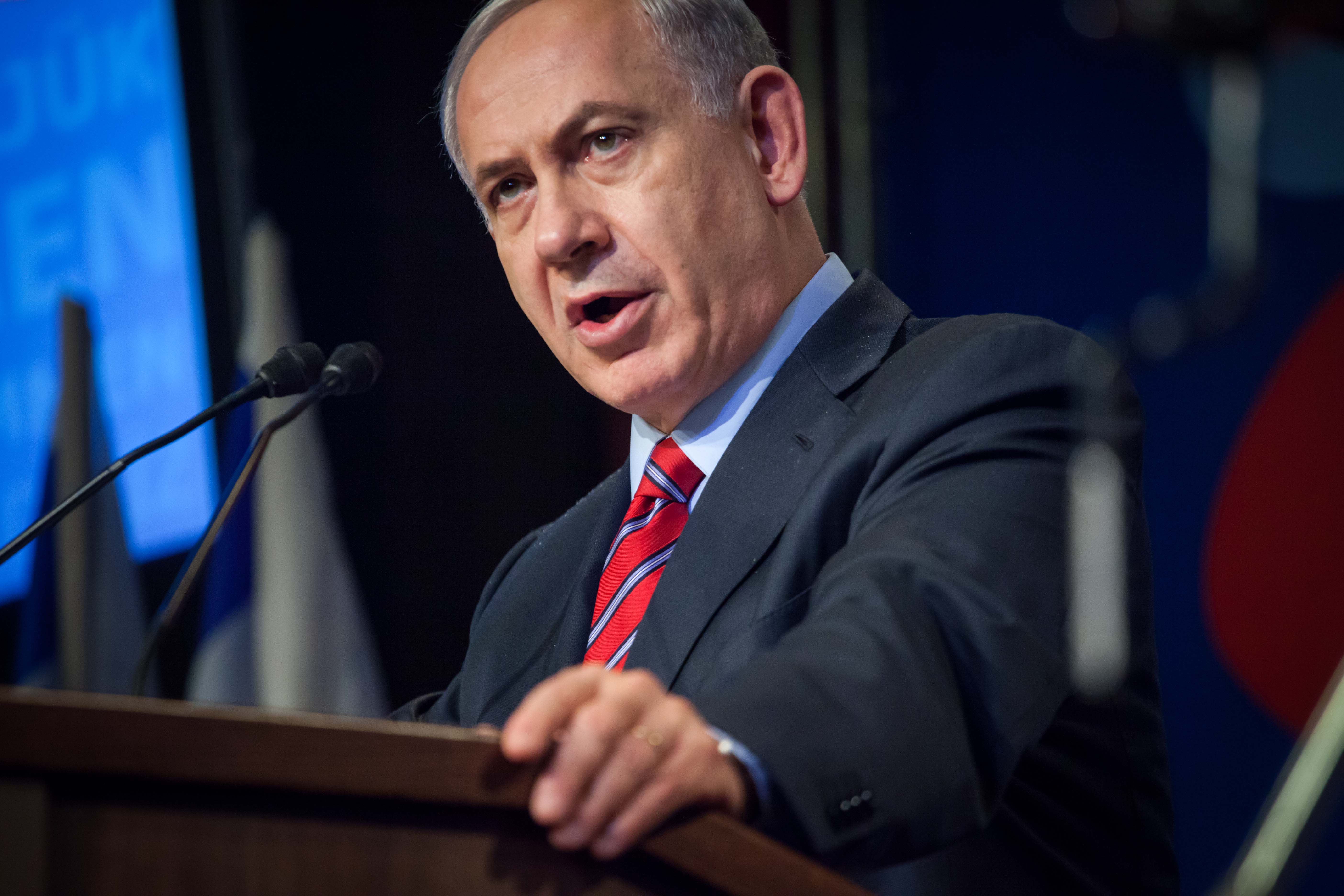 Less bluster, more smart politics. Binyamin Netanyahu addresses a foreign press conference. Photo: Emil Salman/Flash90