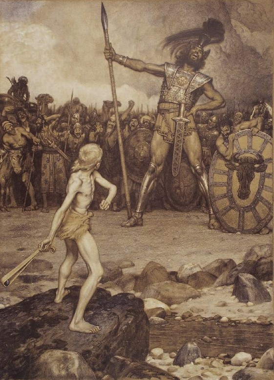 The world media sees us this way, and it's not going to change. David and Goliath. Photo: Wikimedia
