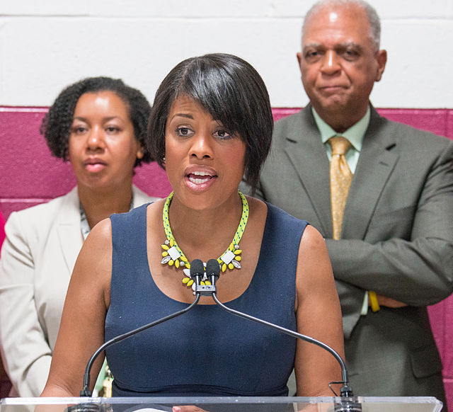 A race torn by a sharp and growing class divide. Baltimore's Black mayor Stephanie Rawlings-Blake.
