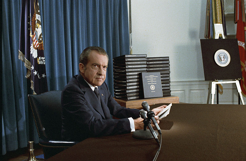 Privately prejudiced, but publicly pro-civil rights. Richard Nixon. Photo: Wikimedia