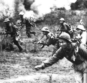 The real danger throughout the war -  not the Vietcong. The North Vietnamese Army in action, 1967. Wikimedia